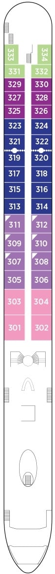 Deck plan for Violin Deck