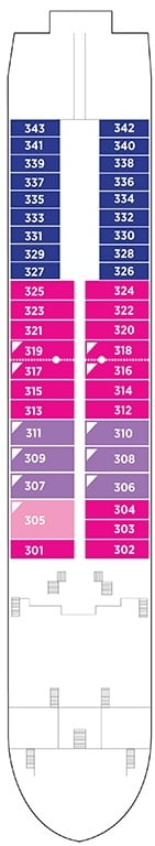 Deck plan for Upper Deck