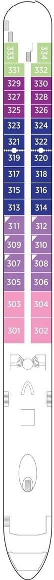 Deck plan for Violin Deck