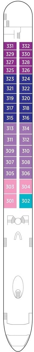 Deck plan for Violin Deck