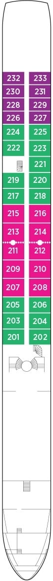 Deck plan for Cello Deck