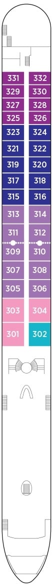 Deck plan for Violin Deck