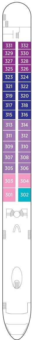 Deck plan for Violin Deck