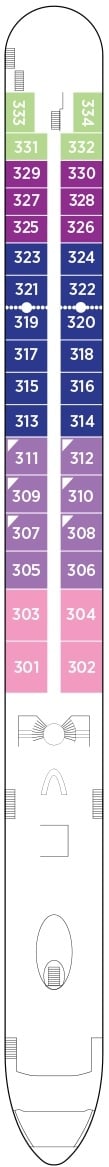 Deck plan for Violin Deck