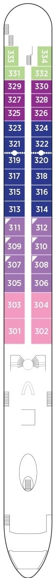Deck plan for Violin Deck
