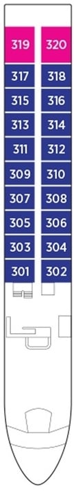 Deck plan for Porto Deck