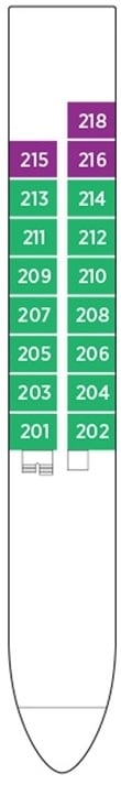 Deck plan for Lisbon Deck