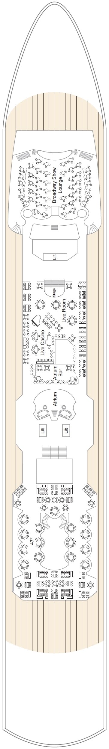 Deck plan for Deck 4