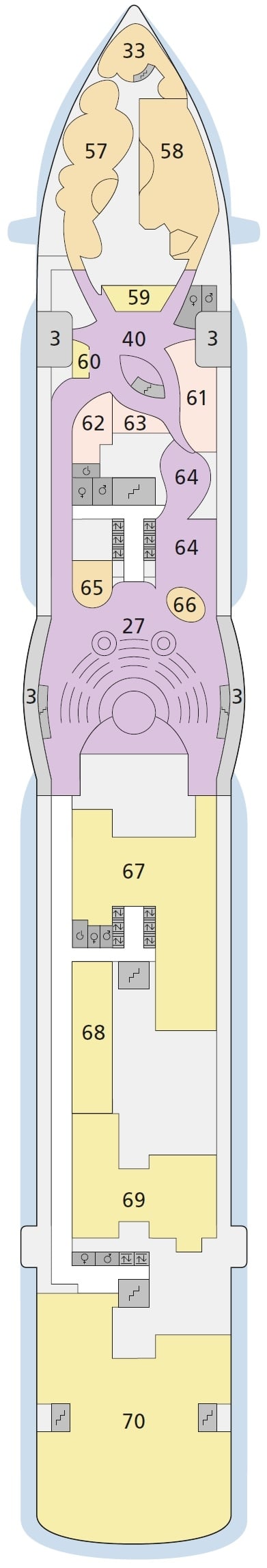 Deck plan for Deck 6
