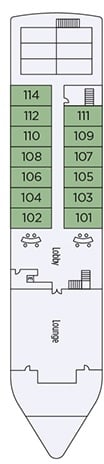 Deck plan for Dendera Deck