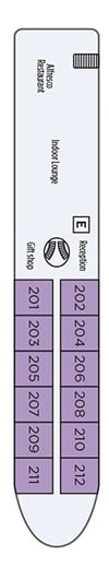 Deck plan for Orchid Deck