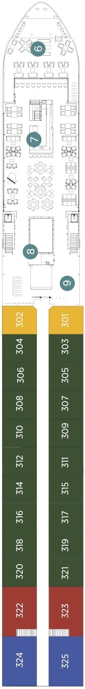 Deck plan for Horizon Deck