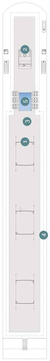 Deck plan for Sun Deck