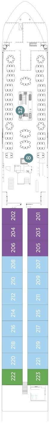 Deck plan for Vista Deck