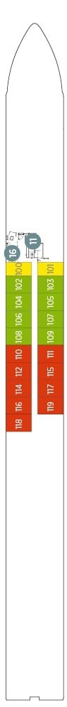 Deck plan for Riviera Deck