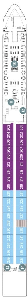 Deck plan for Vista Deck