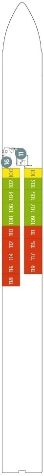 Deck plan for Riviera Deck