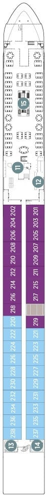 Deck plan for Vista Deck
