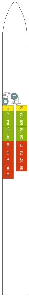 Deck plan for Riviera Deck