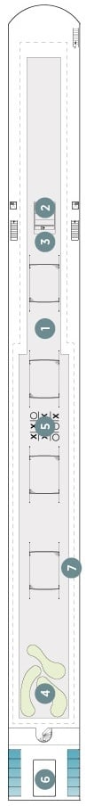 Deck plan for Sun Deck
