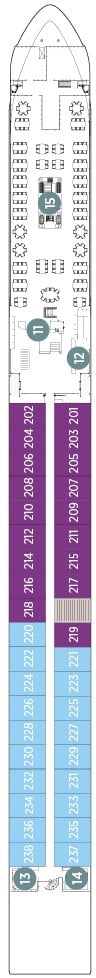 Deck plan for Vista Deck