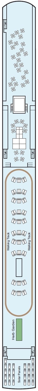 Deck plan for Sun Deck