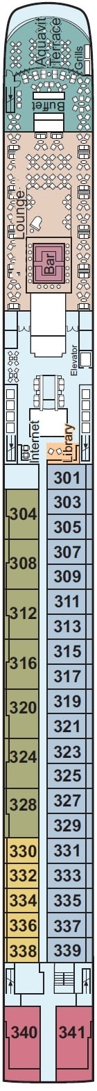 Deck plan for Upper Deck