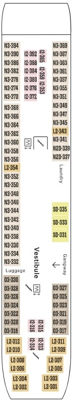 Deck plan for Deck 3