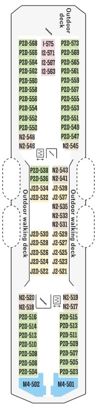 Deck plan for Deck 5