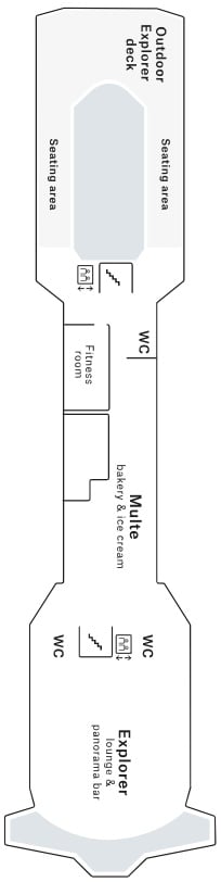 Deck plan for Deck 7