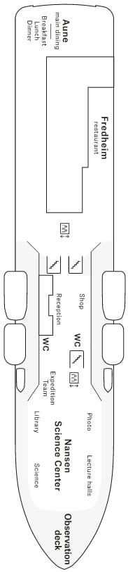 Deck plan for Deck 6