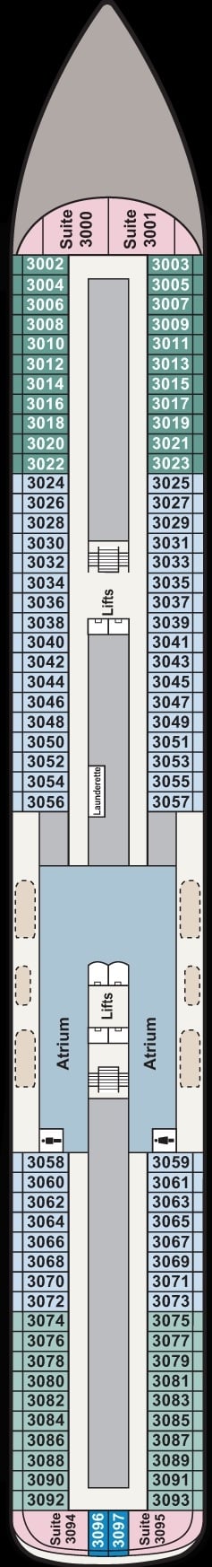 Deck plan for Deck 3