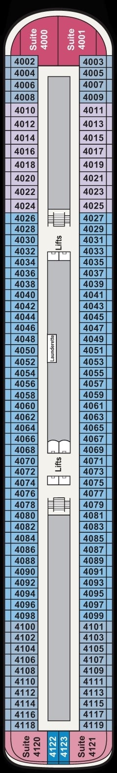 Deck plan for Deck 4