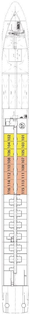 Deck plan for Indigo Deck