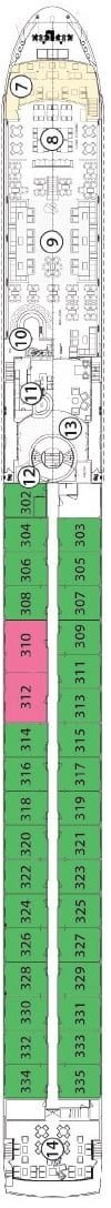 Deck plan for Royal Deck