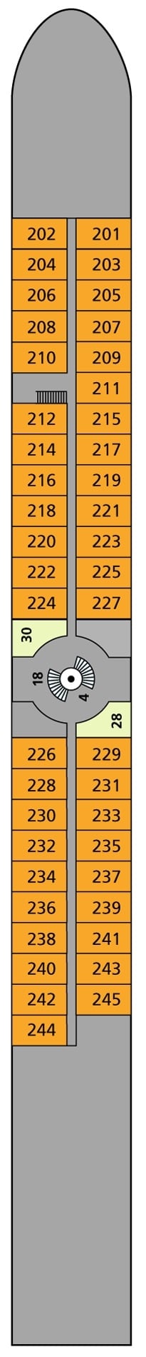Deck plan for Deck 2