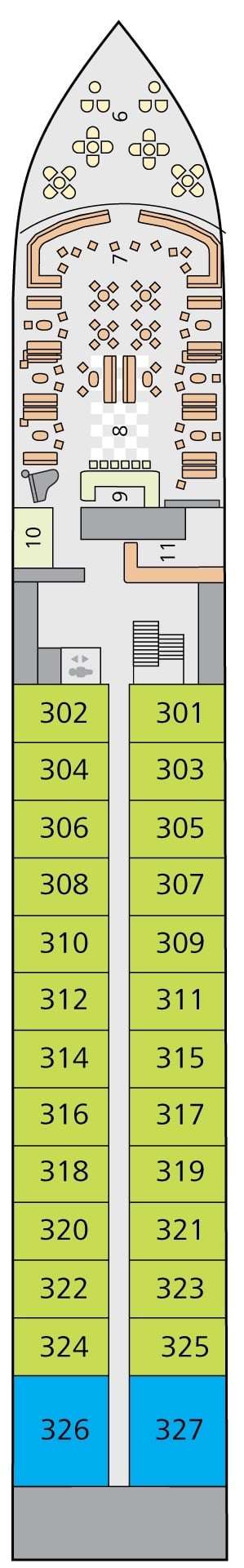 Deck plan for Deck 3