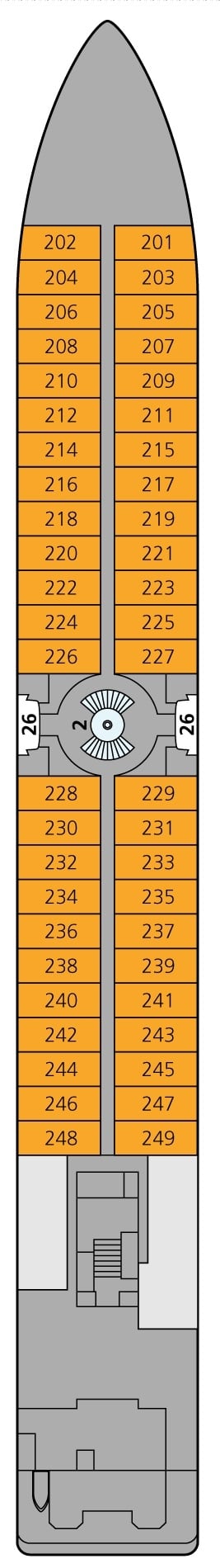 Deck plan for Deck 2