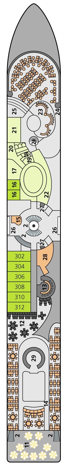 Deck plan for Deck 3