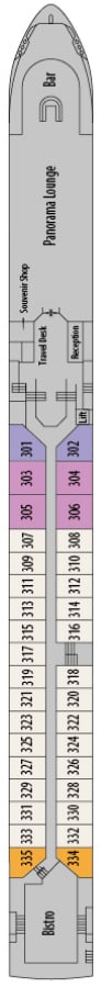 Deck plan for Upper Deck