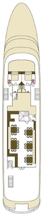 Deck plan for Upper Deck
