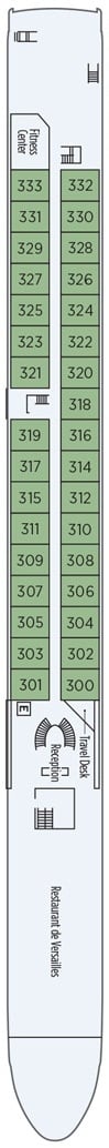 Deck plan for La Duchess Deck