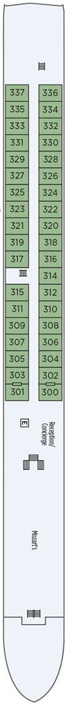 Deck plan for Danube Deck