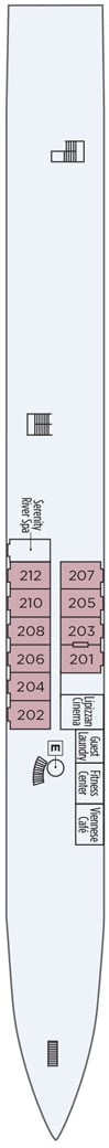 Deck plan for Bavarian Deck