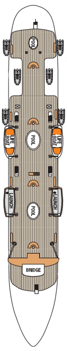 Deck plan for Sun Deck