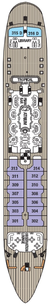 Deck plan for Main Deck