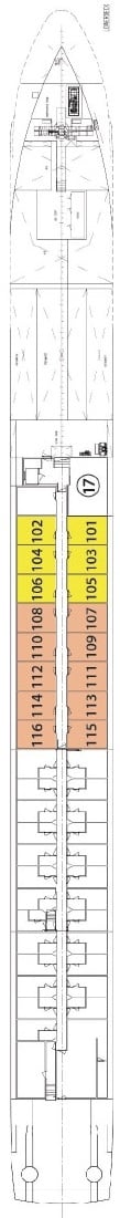 Deck plan for Indigo Deck