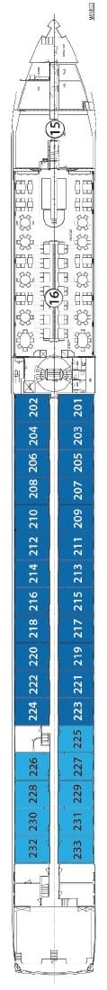 Deck plan for Sapphire Deck