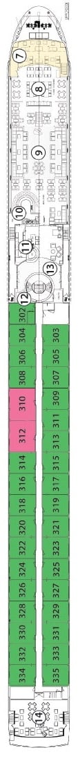 Deck plan for Royal Deck
