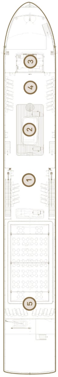 Deck plan for Sun Deck